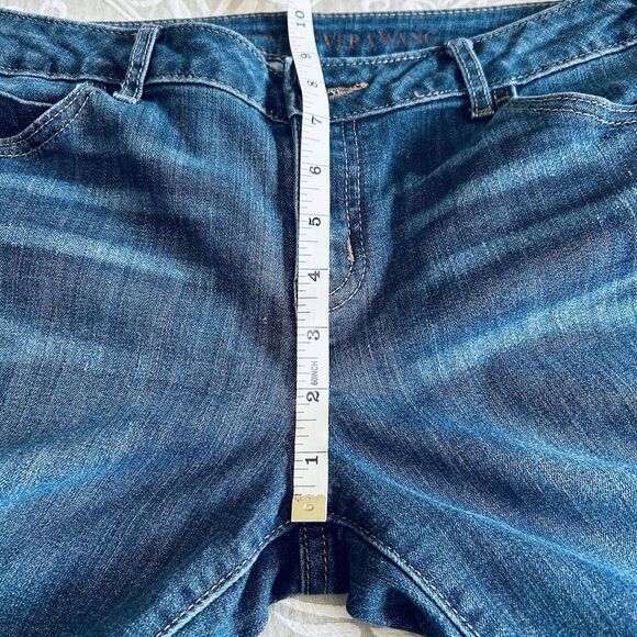 Simply Vera Wang Jean Pants Women 6 Blue Skinny Mid Rise 5 Pocket Casual Comfy - Picture 6 of 12